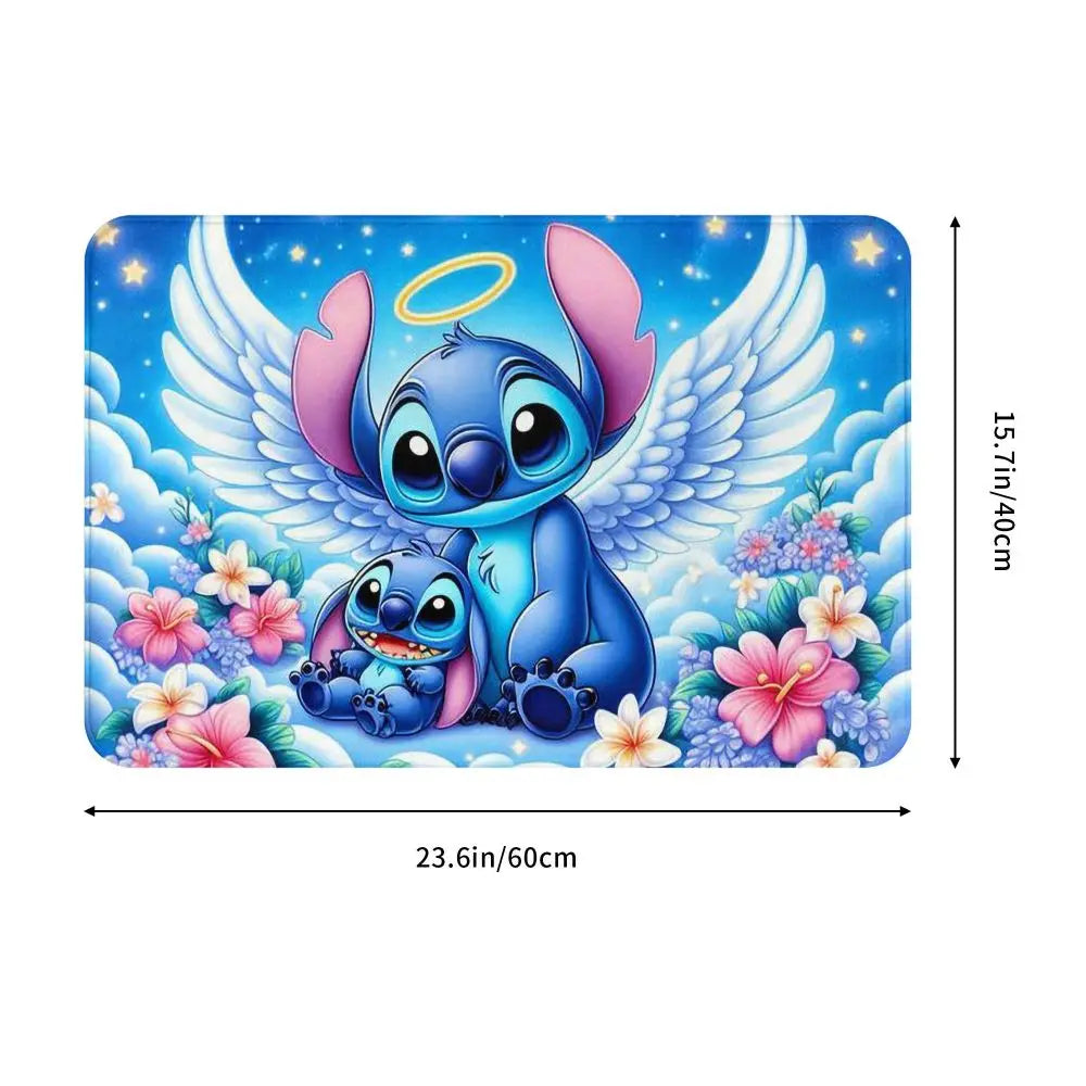 Custom Cartoon Stitch Floor Door Kitchen Bathroom Mat Anti-Slip Outdoor Doormat Bedroom Balcony Entrance Rug Carpet Footpad