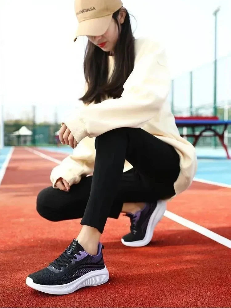 Womens Running Shoes Breathable Sport Tennis Sneakers Athletic Outdoor Gym Training Jogging Walking Shoes for Ladies