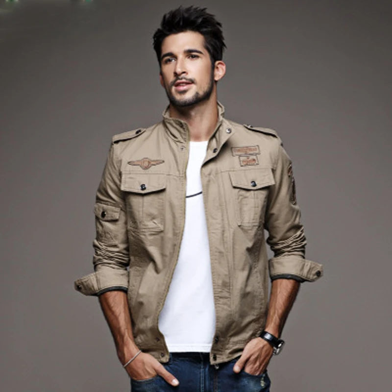 Alpha Military Jacke Casual - Baumwolle M-6XL Taschen