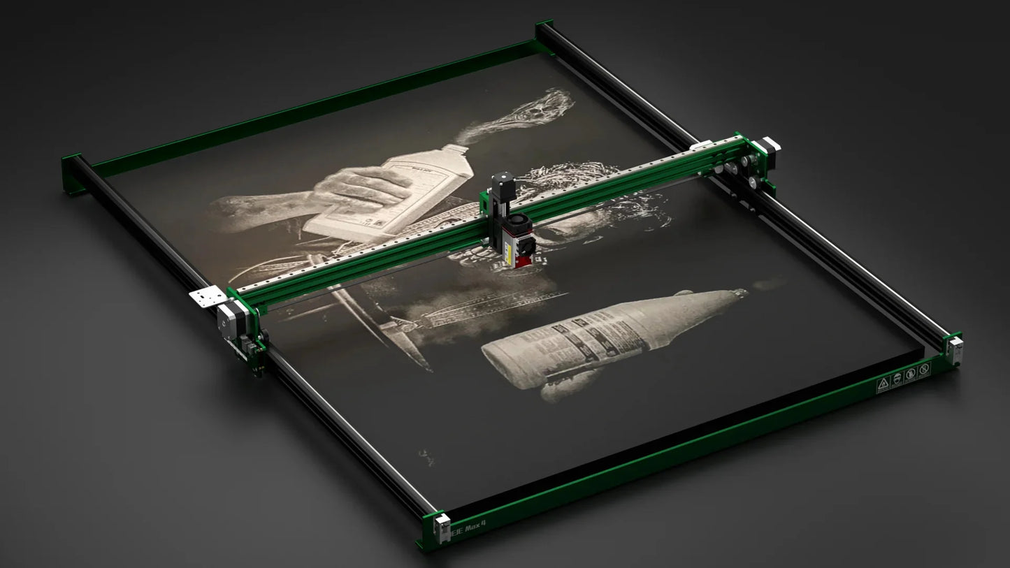 Lasergravur-Maschine 2025: NEJE Max 4 V2 Pro Laser Engraver 1000mm/s High Speed - 254DPI Precision Motorized Z-Axis Wood Acrylic Leather Collection