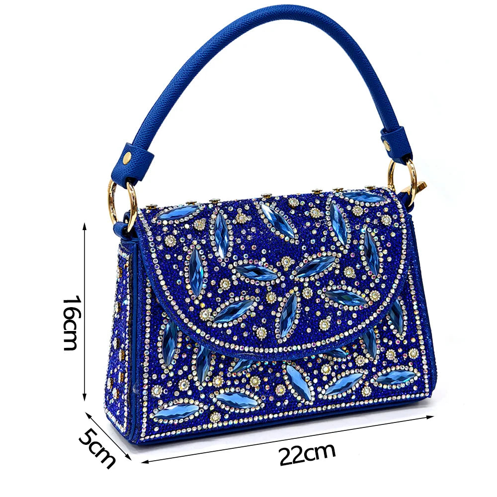 Elegant Italian Style Evening Party Shoe and Bag Set - Comfortable High Heel Women’s Shoes With Chic Hollow Design Handbag