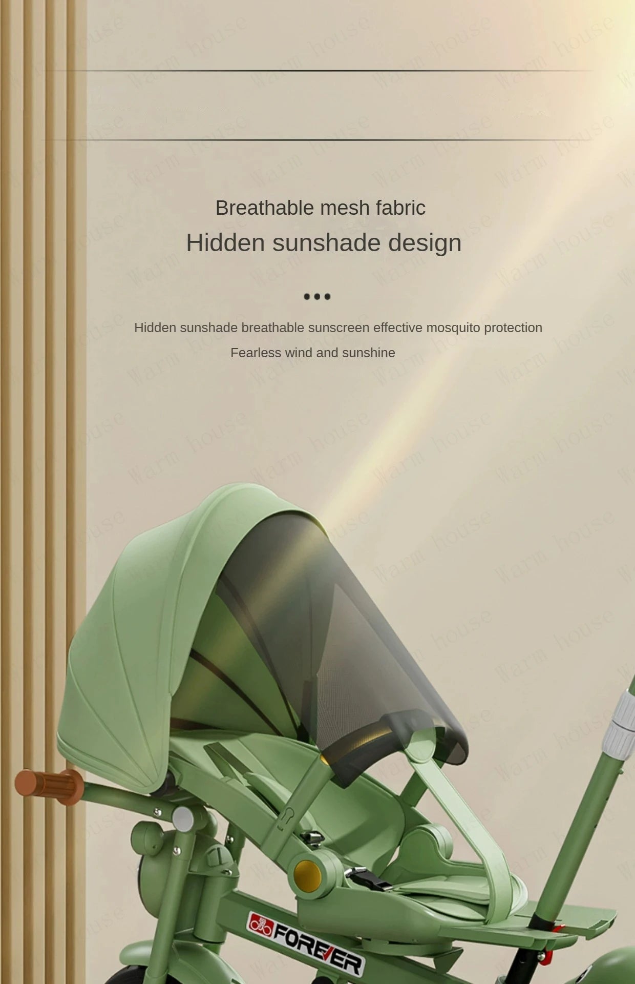 Neues Kindertrikot, Recliner und Sitzender Foldable Portable Stroller, 1-6 Jahre Alt Multifunktionales Kinderfahrrad