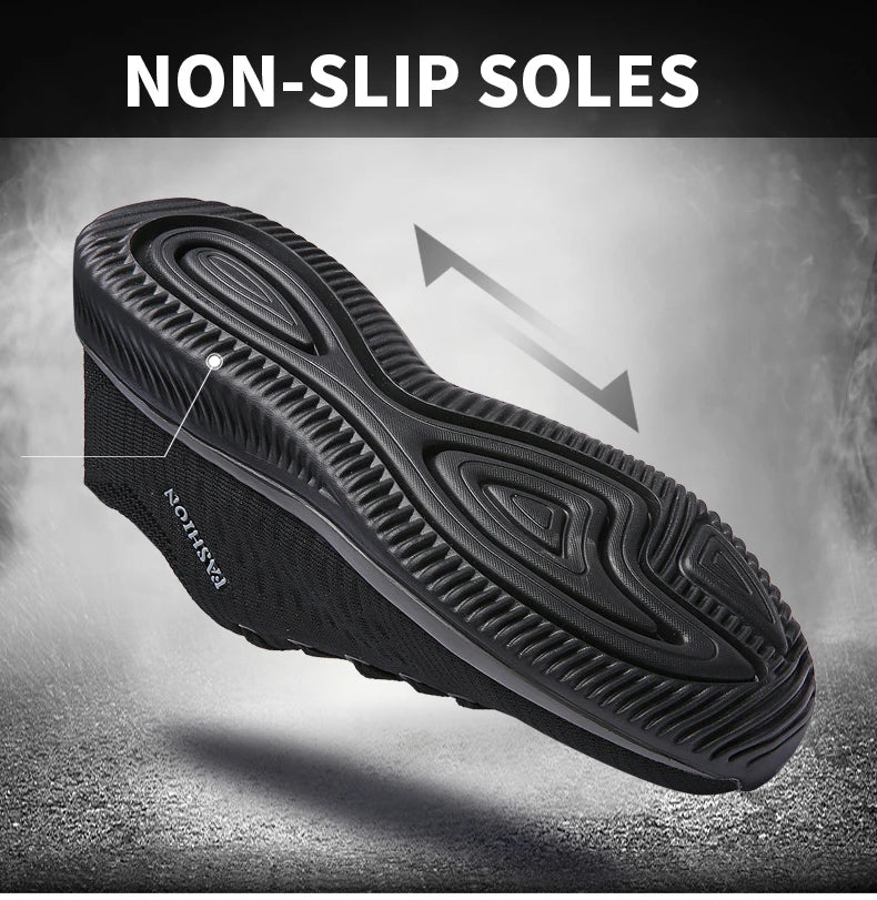 Men Running Walking Knit Shoes Fashion Casual Sneakers Breathable Sport Athletic Lightweight Men Sneakers Casual Shoes