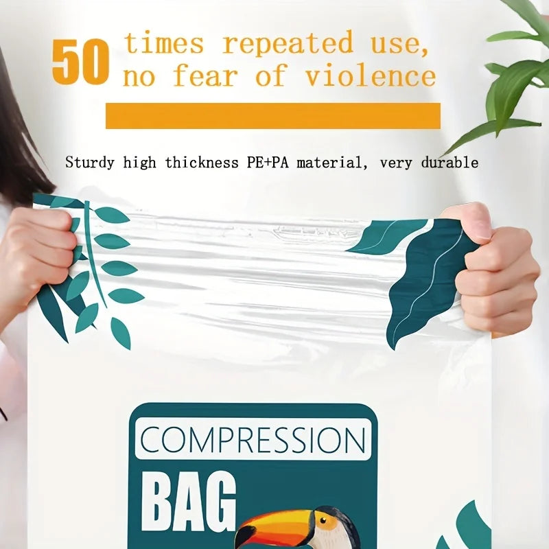 Large Capacity Vacuum Compression Bag, Dustproof Pouch, Lightweight Clothes Bag For Travel