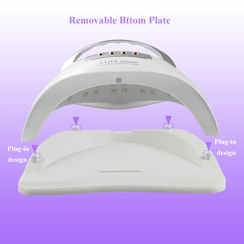 Big Power UV LED Lamp For Nails With 4 Timer Memory Function 81LEDs Lamp For Fast Gel Polish Drying Lamp Nail Equipment