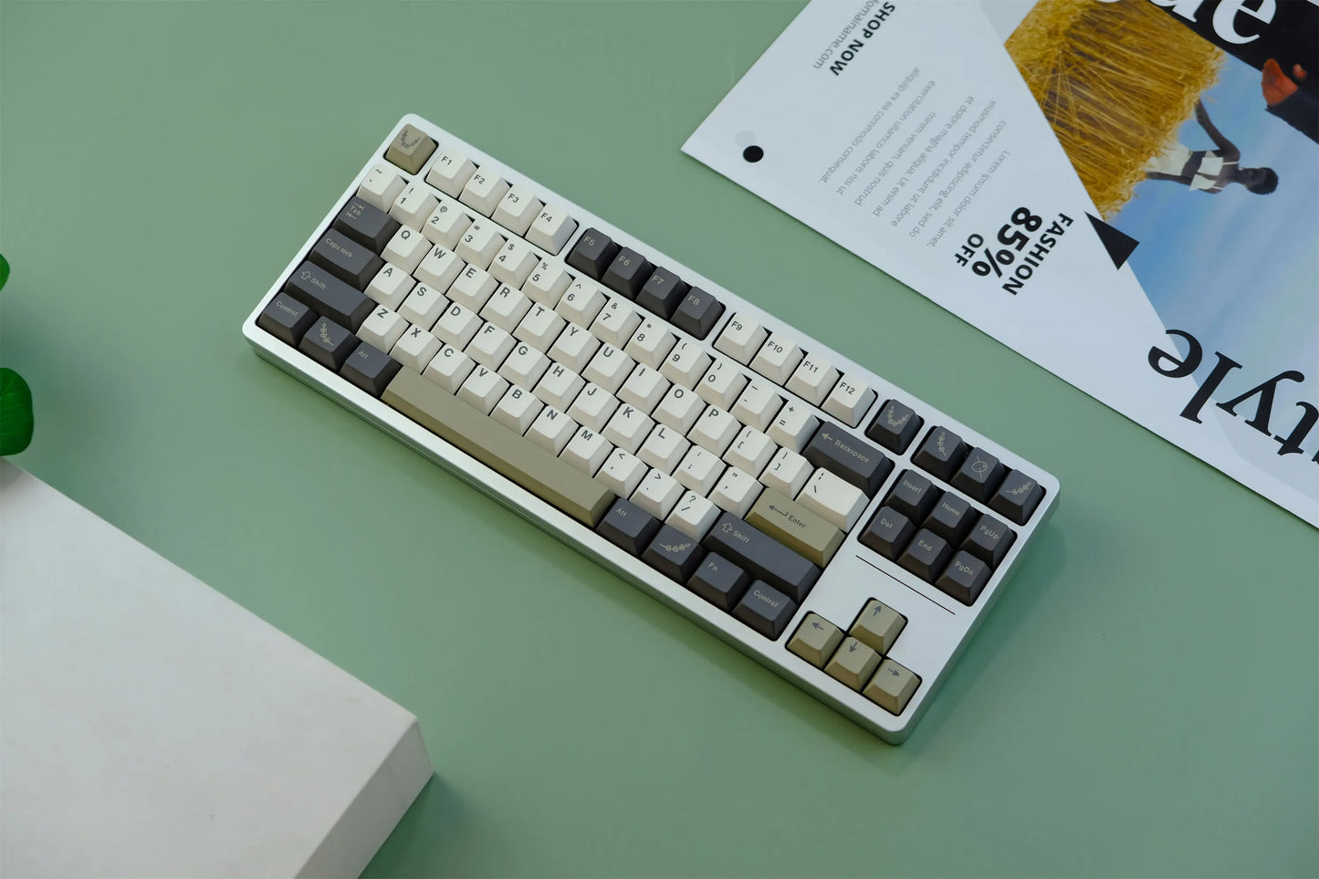 GMK Olives Keycap, 129 Keys PBT Keycaps Cherry Profile DYE-SUB Personalized GMK Keycaps For Mechanical Keyboard