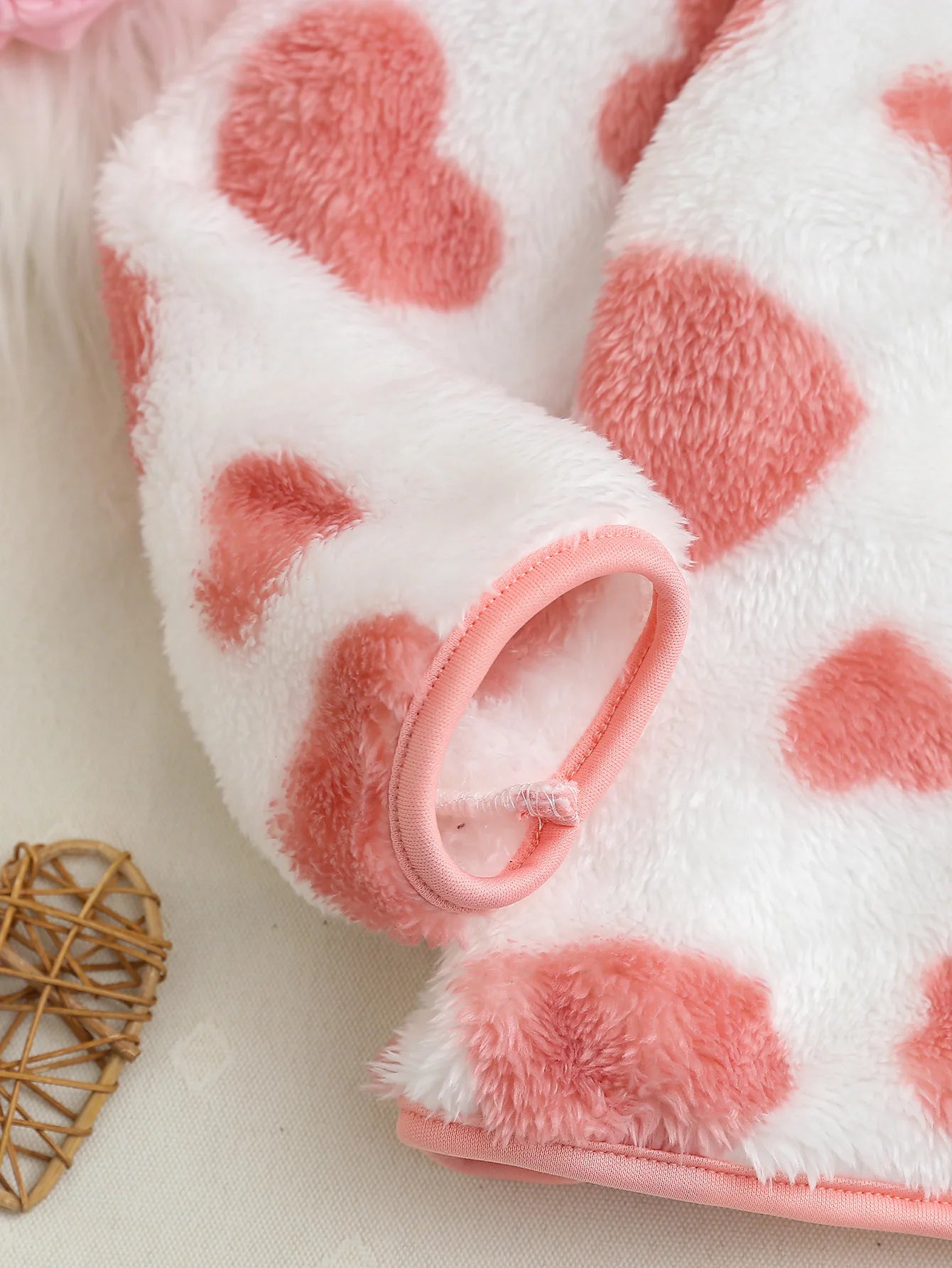 KinderHerz Heart Strickjacke süß - Flanell, Gr.3-6, schwer