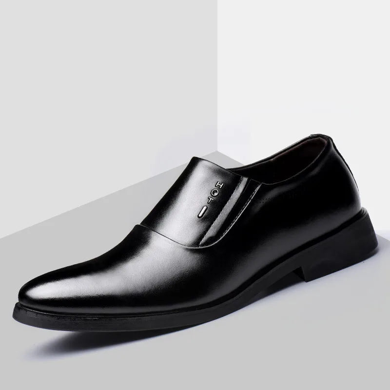 Elegant Men's Dress Shoes 2023 Summer Social Shoes Men's Fashion Elegant Formal Wedding Shoes Men's Set Office Oxford Shoe Men