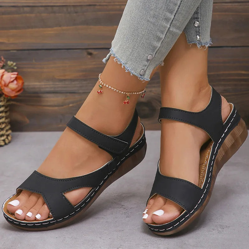 Women's Sandals Classics Summer Sandals Women 2025 Summer Shoes Woman Heels Sandals Wedges Heeled Shoes Elegant Sandalias Mujer