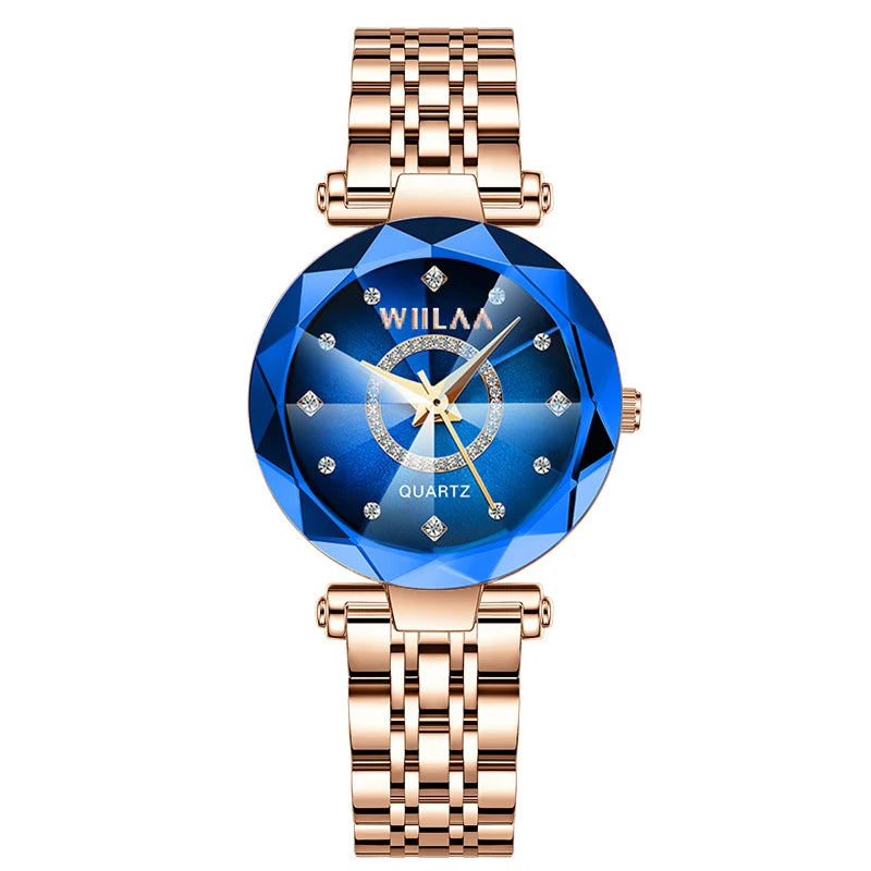 Damen-Uhr 2025: Luxury-Brand Top-Rhinestone - Gold Clock Collection