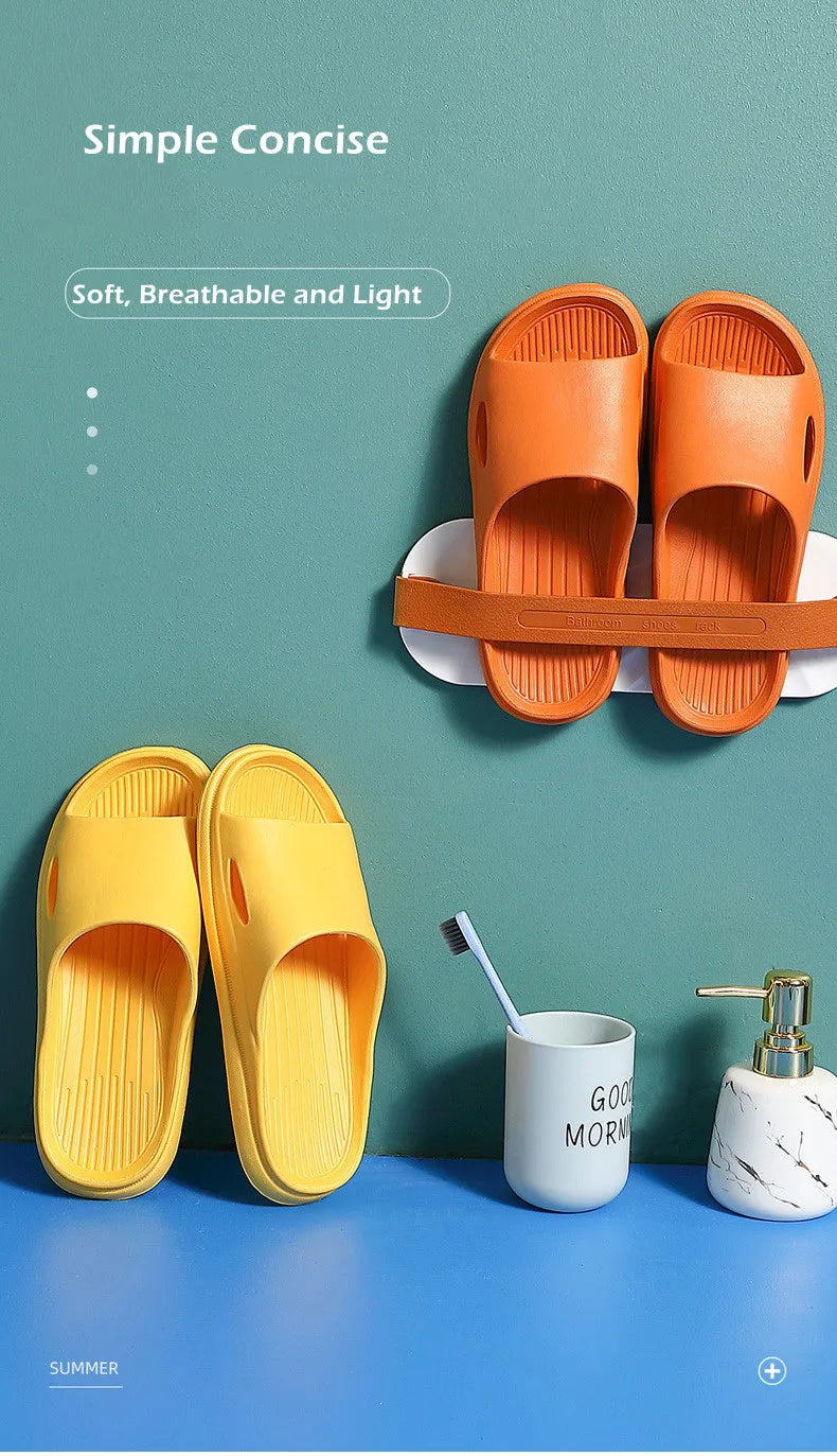 New Soft EVA Slippers Couples Home Slipper Outdoor Beach Summer Sandals Bath Men Flip Flops Non-Slip Women Thick Sole Shoes