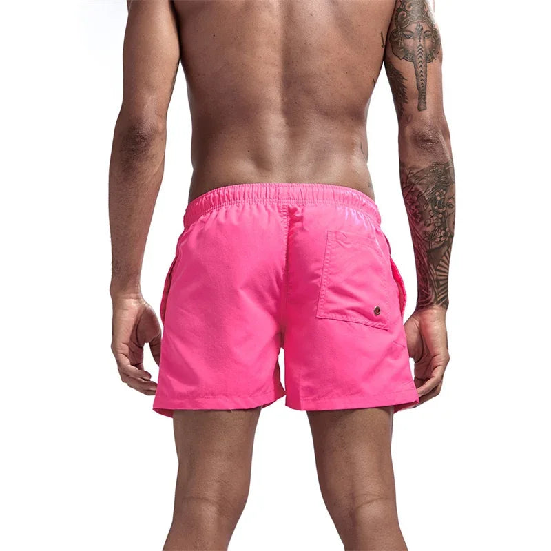 Herren Schwimmschorts 2025: HooThreads Polyester Pockets Mesh Liner Casual Beach - Quick Dry Schwimmen Baden Board Shorts Schwimmanzug