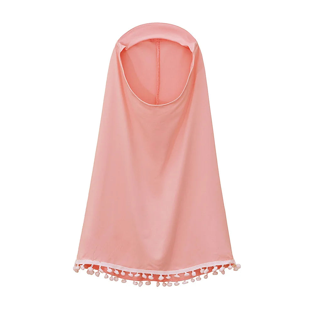 Henan EHF046 Mädchen Hijab Set Überkopf Schal - 2 Stk 110