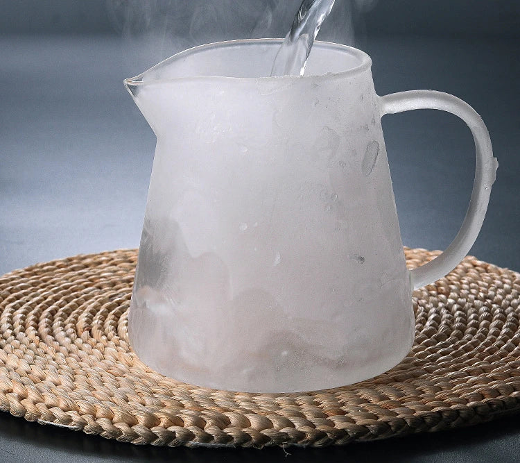 JUNBOPRO Teekanne Hitzebeständig - 850ml Borosilikat Glas