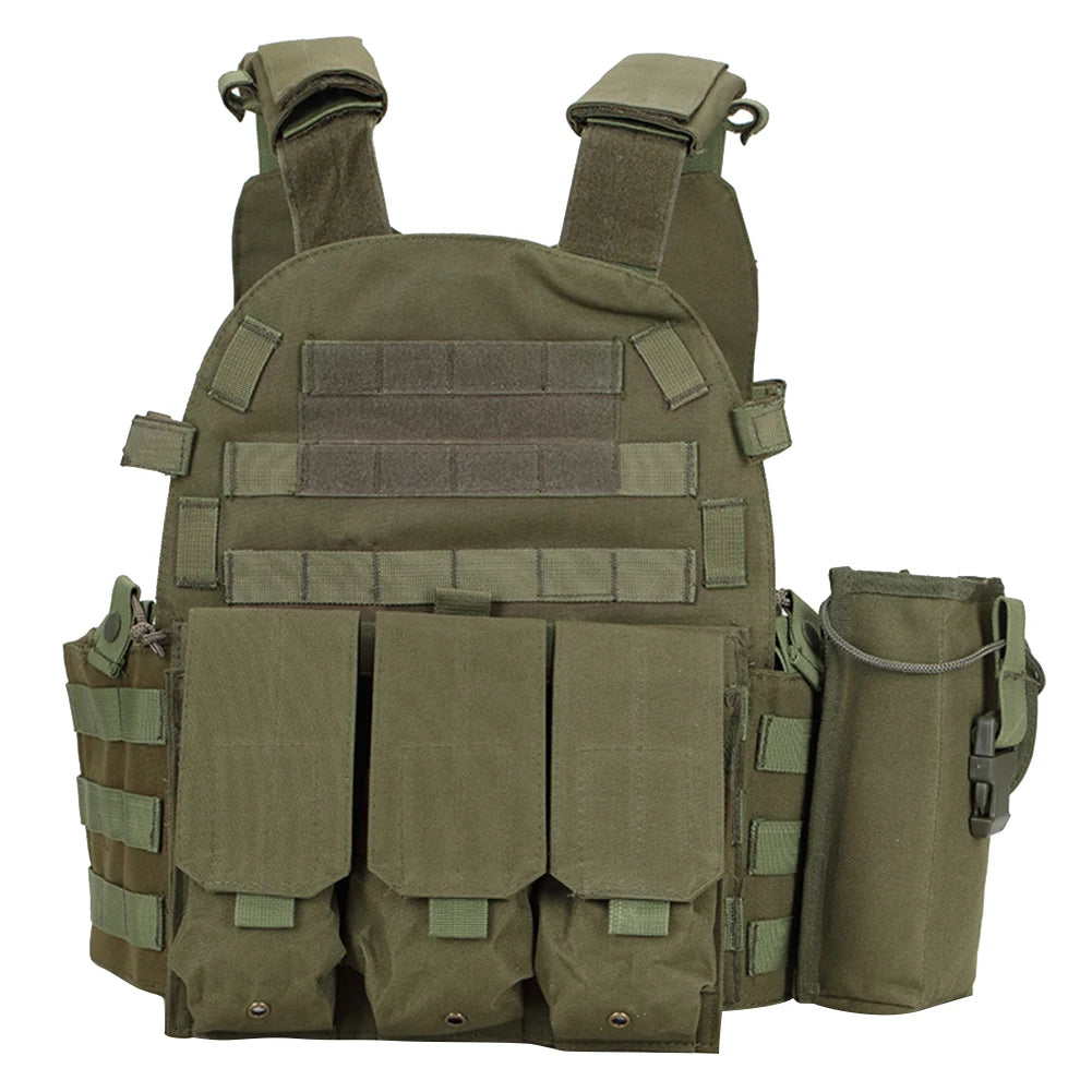 Vestă tactică din nailon, armură corporală, transportator de vânătoare, accesorii Airsoft, CS Combat, MOLLE Camo, vestă militară a armatei pentru vânătoare în aer liber
