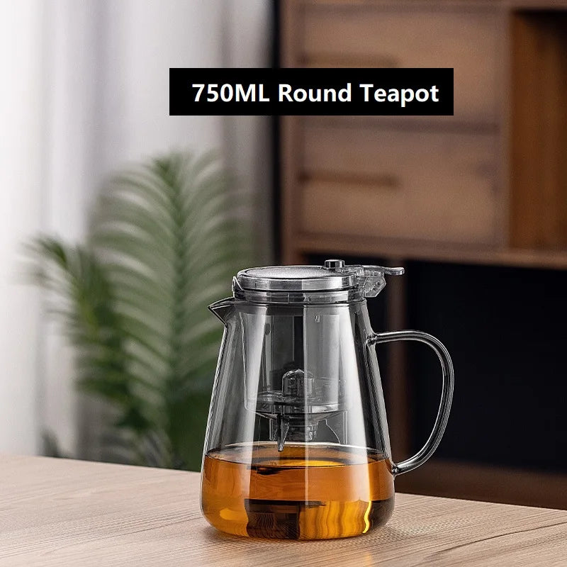 GlasTea Pro Ein-Tasten Hitzebeständig - 450ml Filter Klein