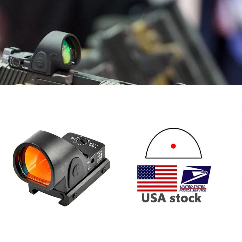 SRO Mini Red Dot Sight Collimator Rifle Reflex Sight Scope fit 20mm Rail For Airsoft Hunting Rifle