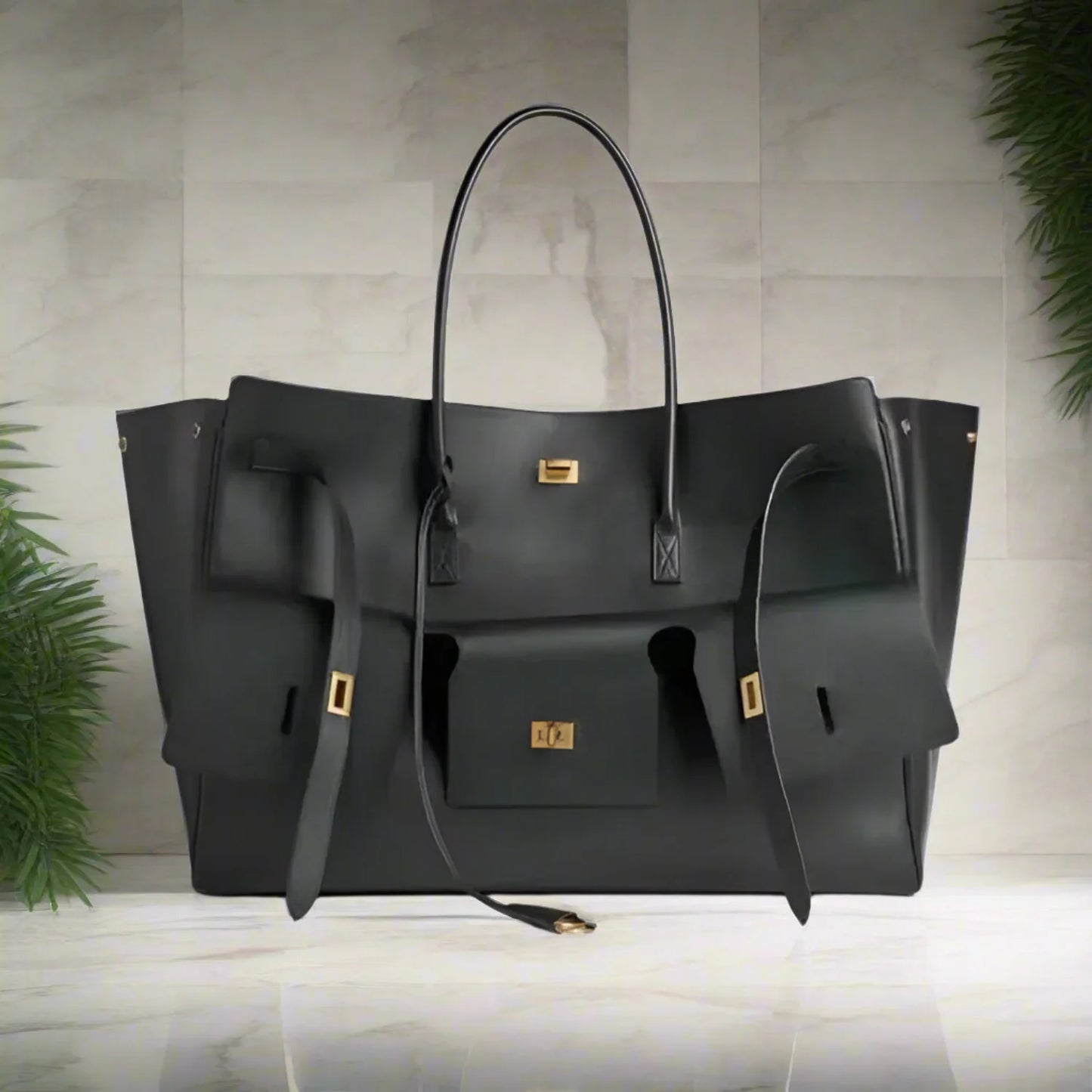 Designer cow split leather large capacity shoulder women bag