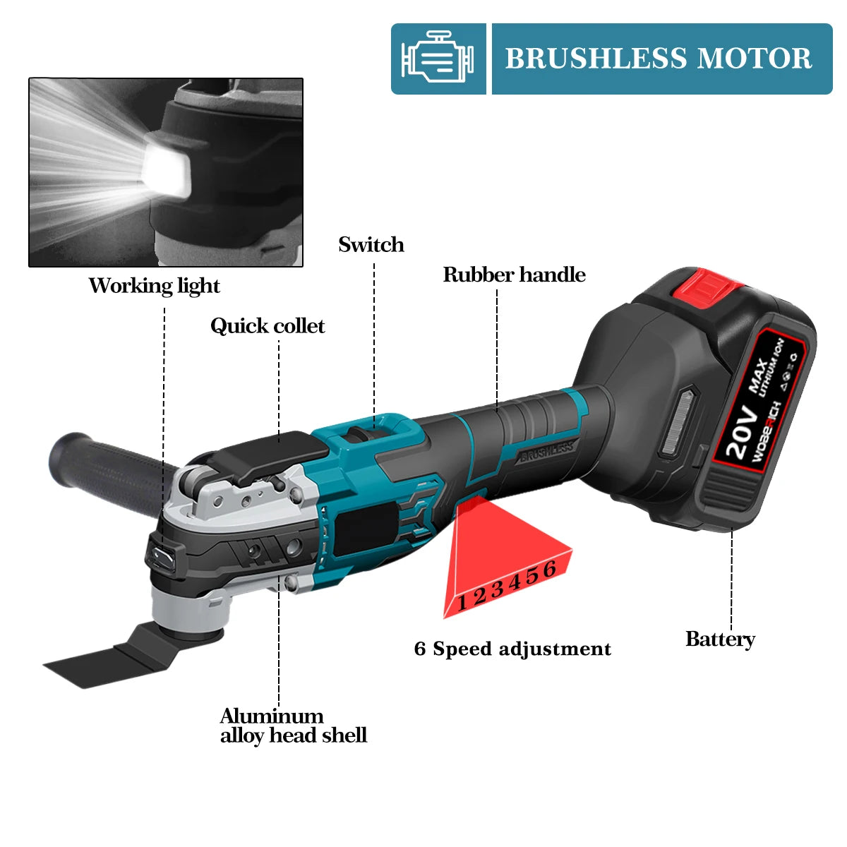 Oszillationswerkzeug 2025: Brushless Cordless Oscillating Multi Tool Electric - Trimmer/Shovel/Cutting Saw Makita 18V Battery Multifunctional Power Tool Collection