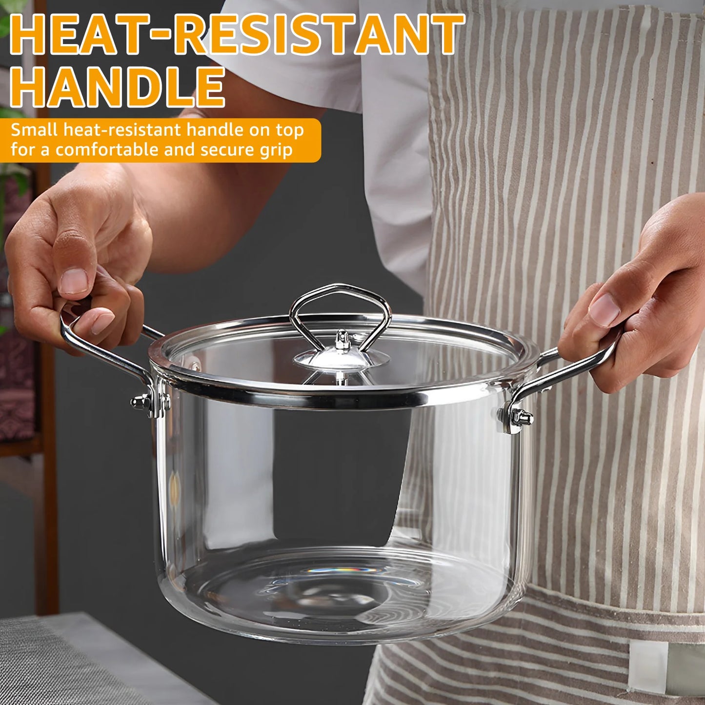 Willstar Glastopf Hitzebeständig - 2.5/3.5L Induktion 28cm