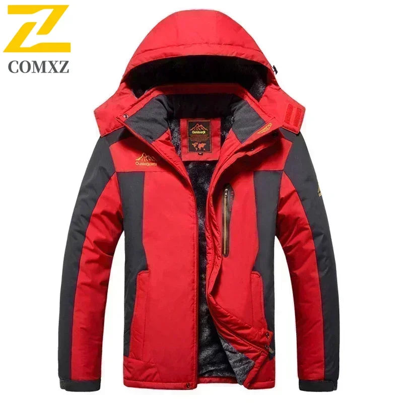 ArmeeGrün Parka Wasserdichtes Fleece - Größe 9XL, Dicke