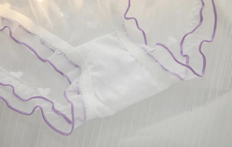 L-XL Women's Underwear Panty elegant Lace Panties Girls' Flower Comfort Briefs Middle Waist Seamless Underpants Female Lingerie