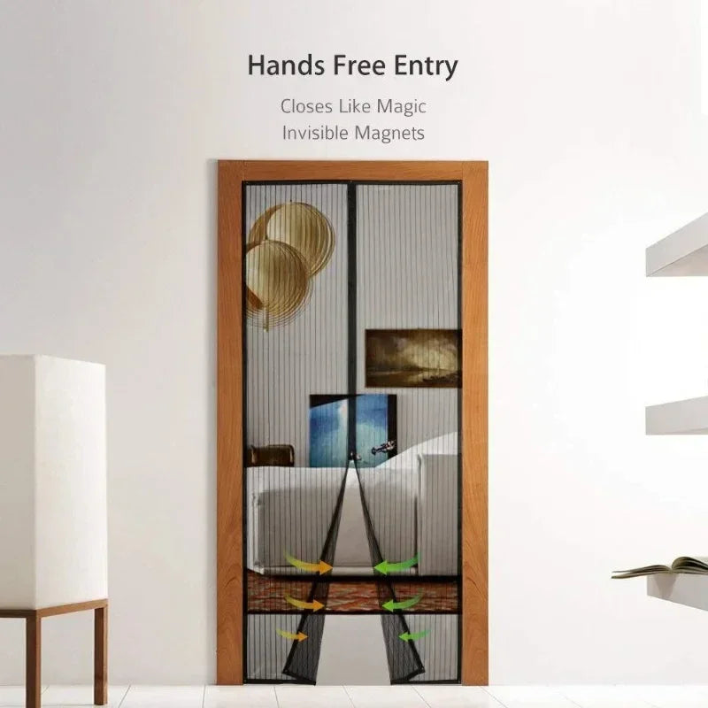 Self-closing Magnetic Insect Screen, Invisible Door Screen, Insect Screening Curtain, Magic Screen, Home Decoration