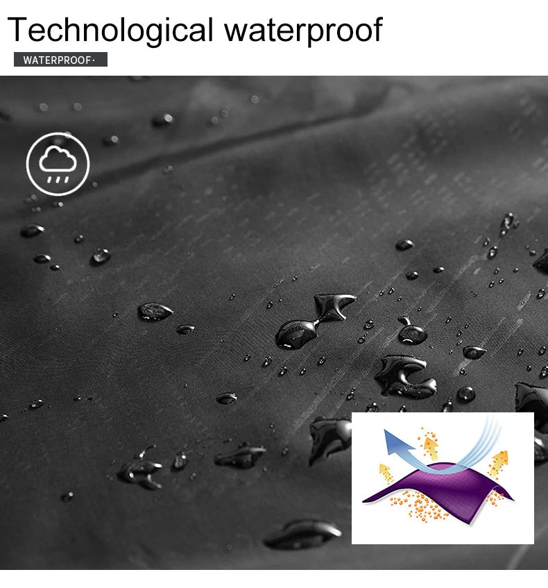 Lngxo Wanderjacke Wasserdicht - Größe M, Leicht, Packmaß