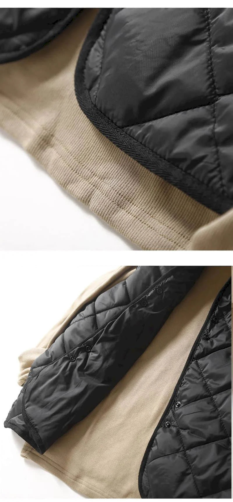 Vestă cu glugă Lumi coreeană - bumbac cu puf, 30–50%