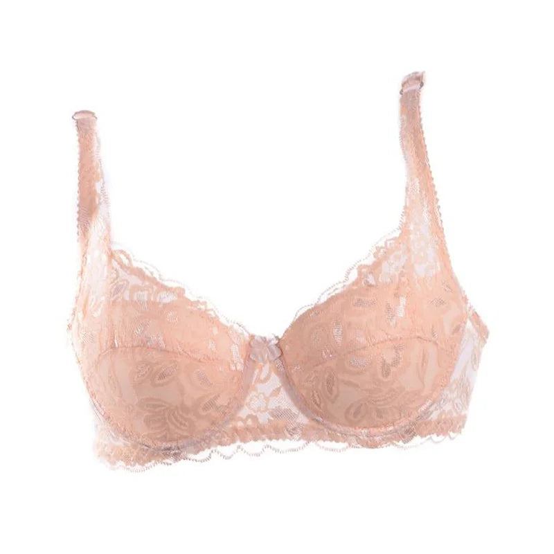 Damen Sommer BH 2025 - Dünner Push-Up Spitzen BH atmungsaktiv & komfortabel