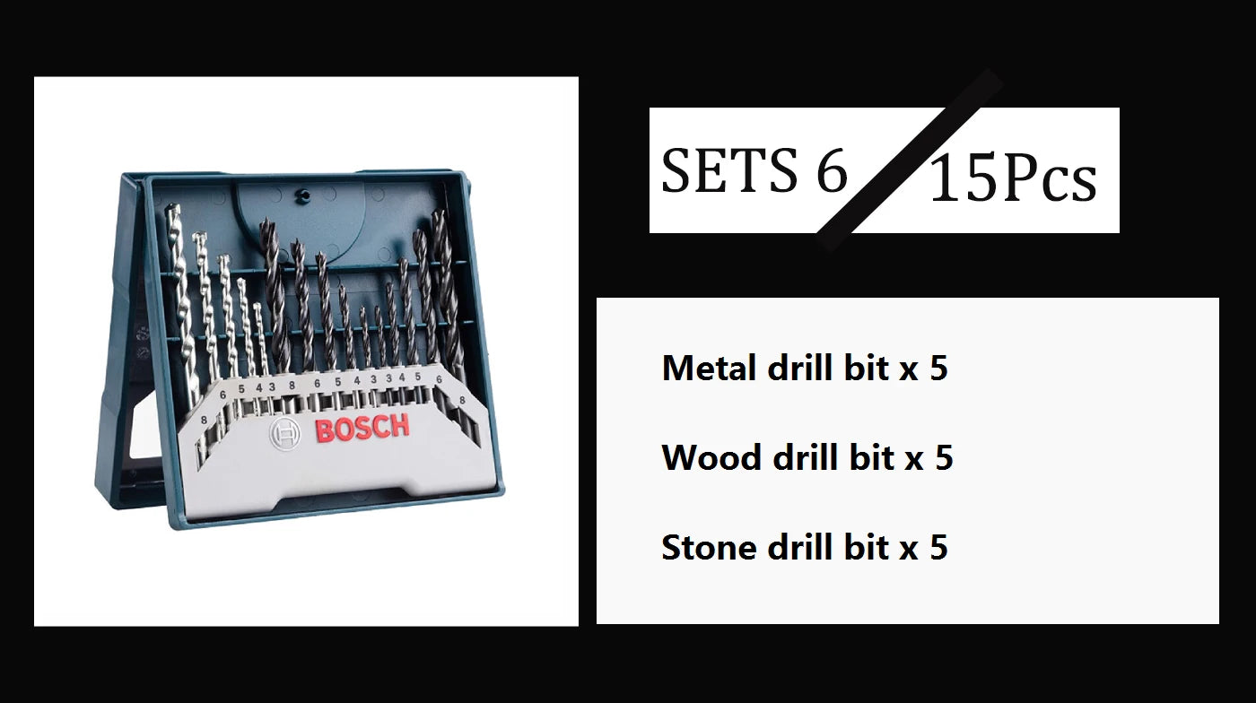 Bohrer-Set 2025: Bosch Mix Drill Bit Sets 7/15/25/33/43pcs High-speed Steel - Drilling Bit Impact Drill PH/PZ/S/L/HEX Magnetic Screwdriver Head Collection
