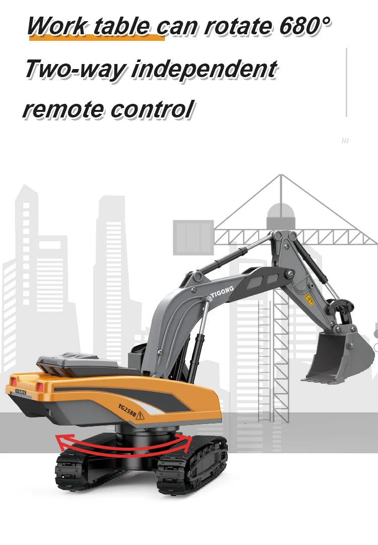 RC Car Children Toys Remote Control Car Toys For Boys Radio Control Excavator Dump Truck Bulldozer Electric car Kids Toys Gift