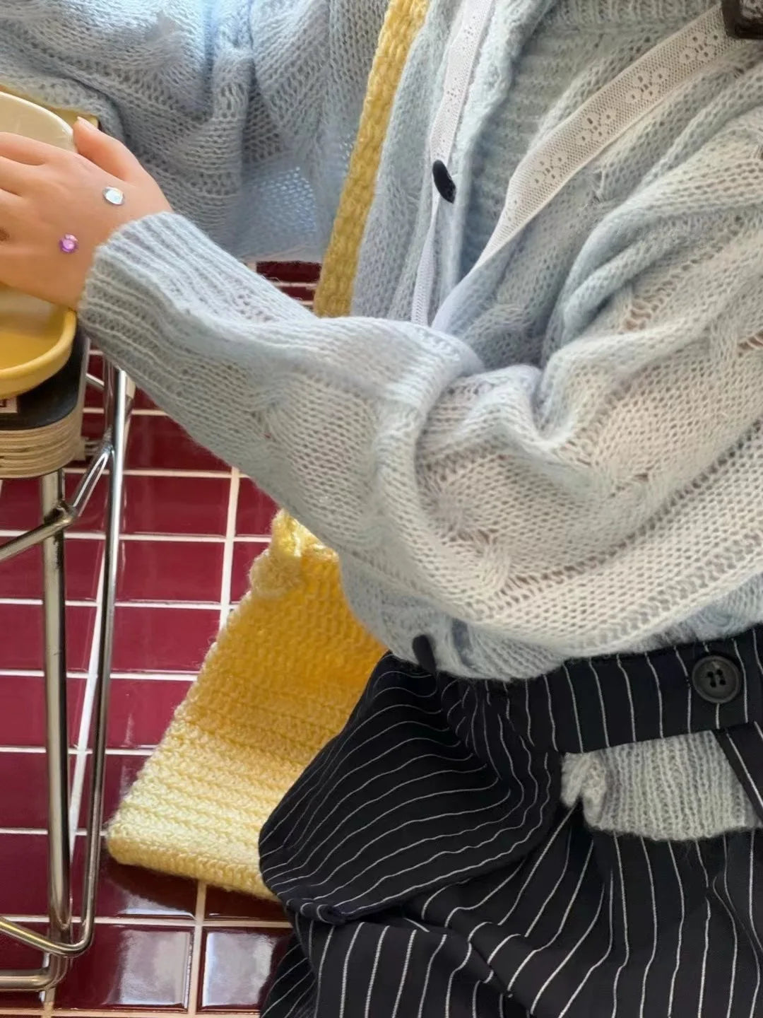 Luna Kids Liebe Knopf Strickjacke - dünn Unisex 3-12J