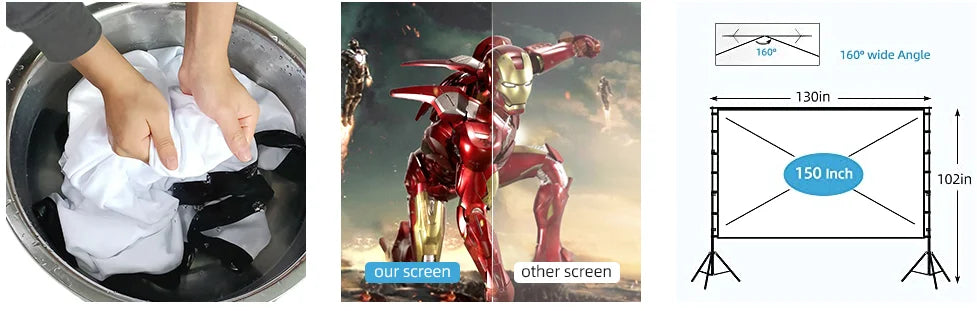 Ecran de proiector 2025: Ecran-suport portabil VEIDADZ - Colecție Home Theater