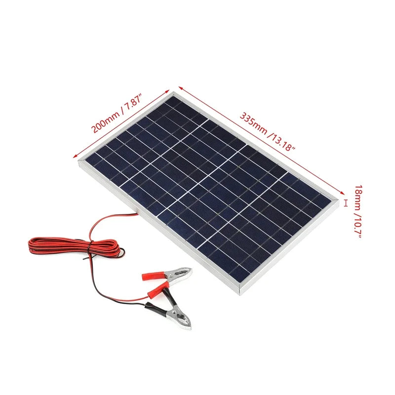 Kit complet de panouri solare 300W/600W, generator solar portabil reîncărcabil cu celule solare policristaline de 12V, cu alimentare USB