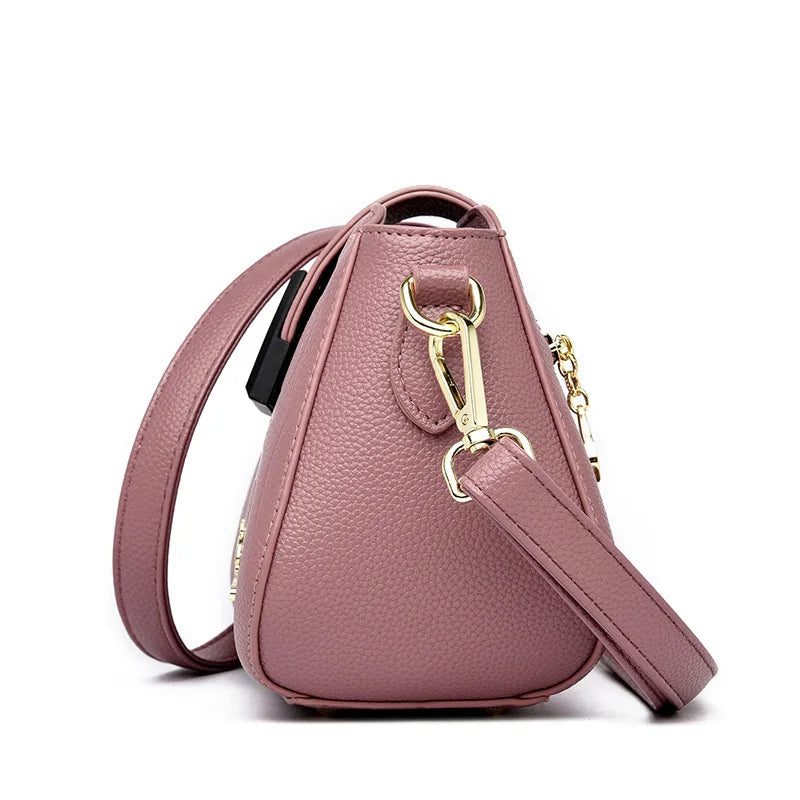 Fashion Women's Square Buckle Crossbody Bag Casual Shoulder Crossbody Bags Ladies Luxury Designer Large Capacity Travel Handbag
