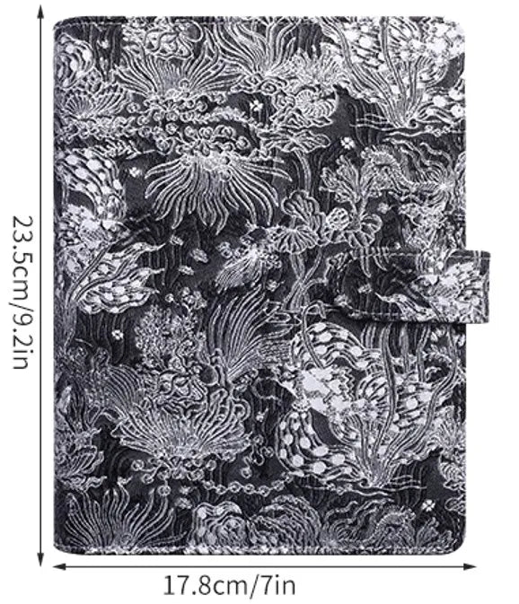 Notizbuch-Hülle A5 2025 - Vintage PU Leder DIY Binder Agenda Planner Schule