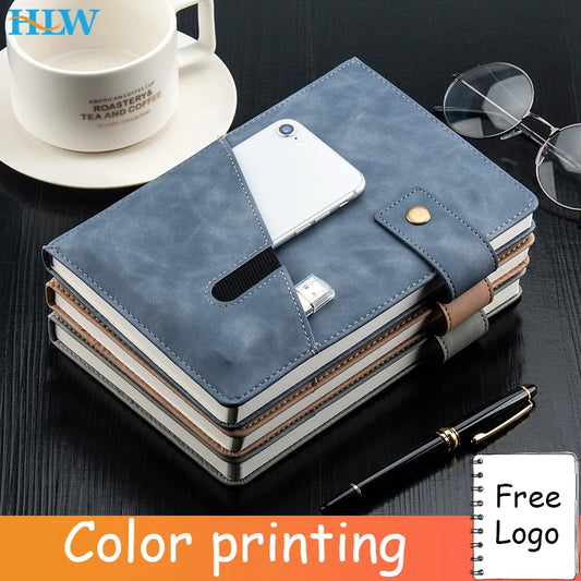 PU Leder A5 Notizbuch 2025 - Business Journal Planner Agenda Organizer Schule Büro