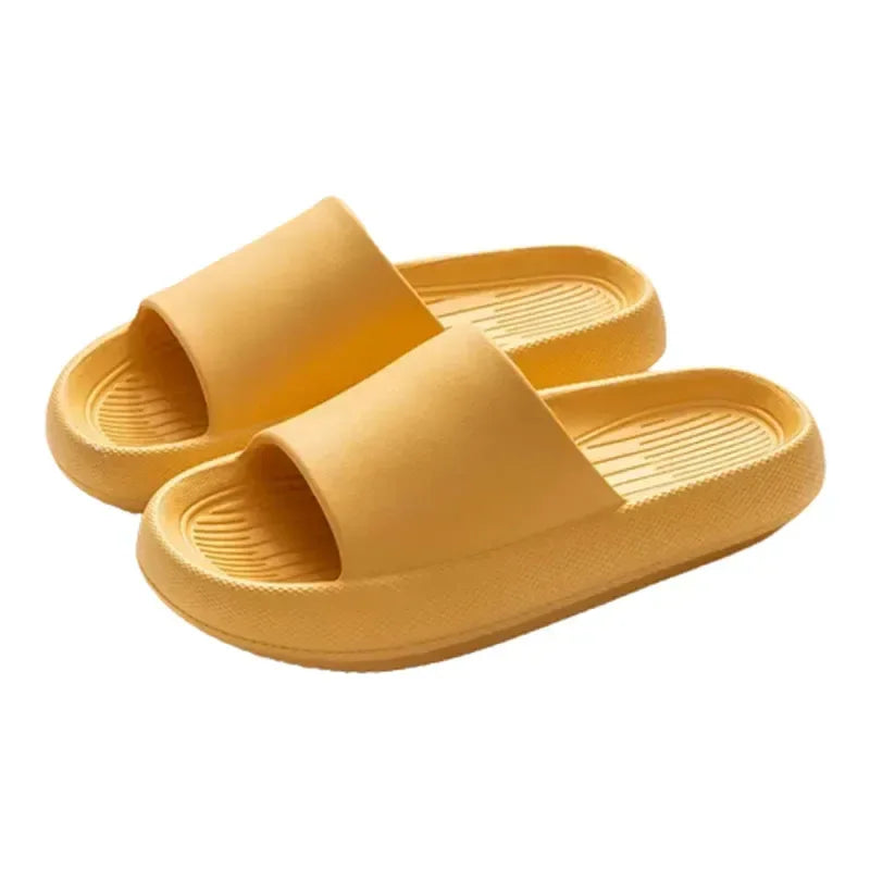 New Soft EVA Slippers Couples Home Slipper Outdoor Beach Summer Sandals Bath Men Flip Flops Non-Slip Women Thick Sole Shoes - Golden Bridge Store