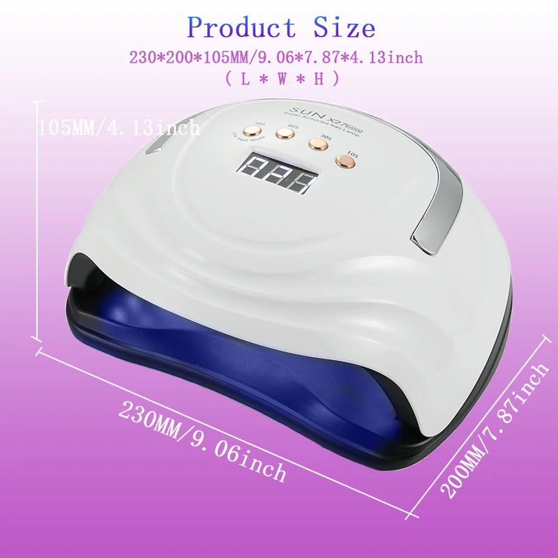 Big Power UV LED Lamp For Nails With 4 Timer Memory Function 81LEDs Lamp For Fast Gel Polish Drying Lamp Nail Equipment