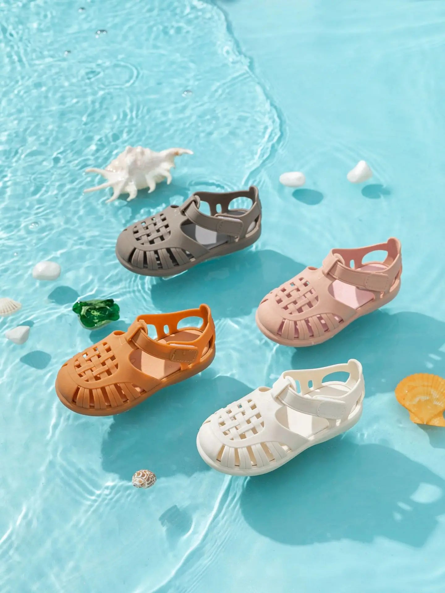 Hochwertige Kinder Strand Schuhe Meer Sommer 2025 - Mädchen Sandalen Baby Weich Rutschfest - Prinzessin Jelly Schuhe Jungen Römische Flip-Flops