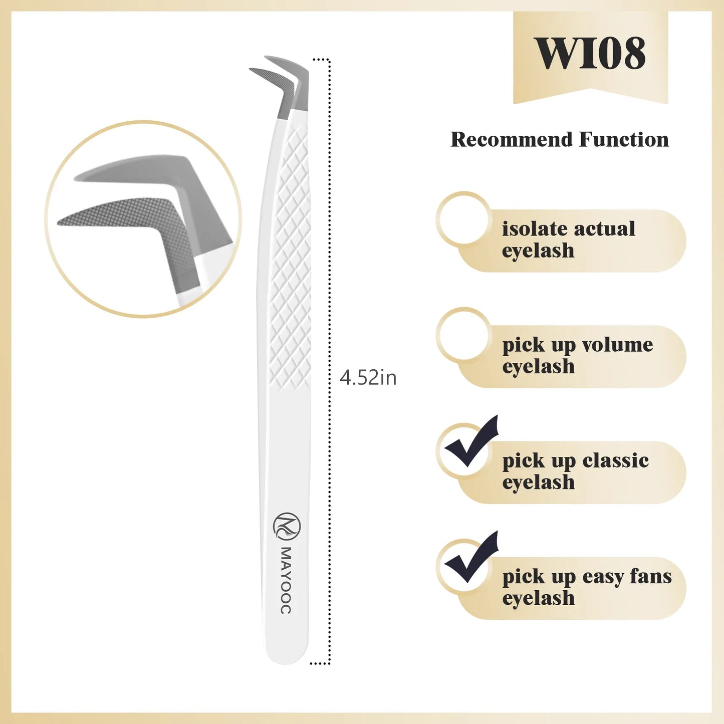 Eyelash Extensions Tweezers  With Fiber Tips Lash Artists High Precision Superhard Anti-Static Tweezer Makeup Tools Custom Logo