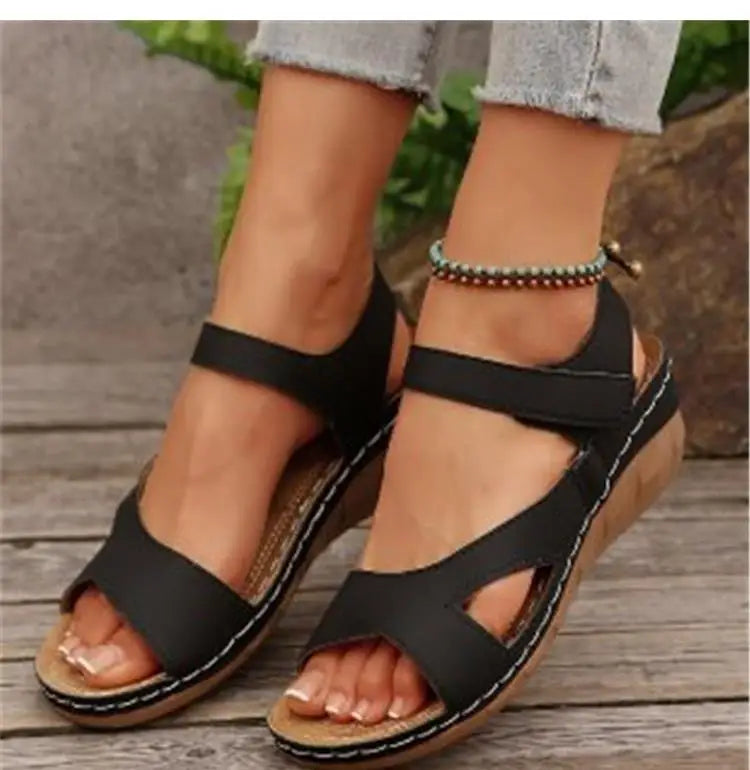 Summer Woman Sandals Shoes Open Toe Women Shoe Soft Shoes For Women Wedge Women's Shoes Breathable Footwear Women Sandal Female