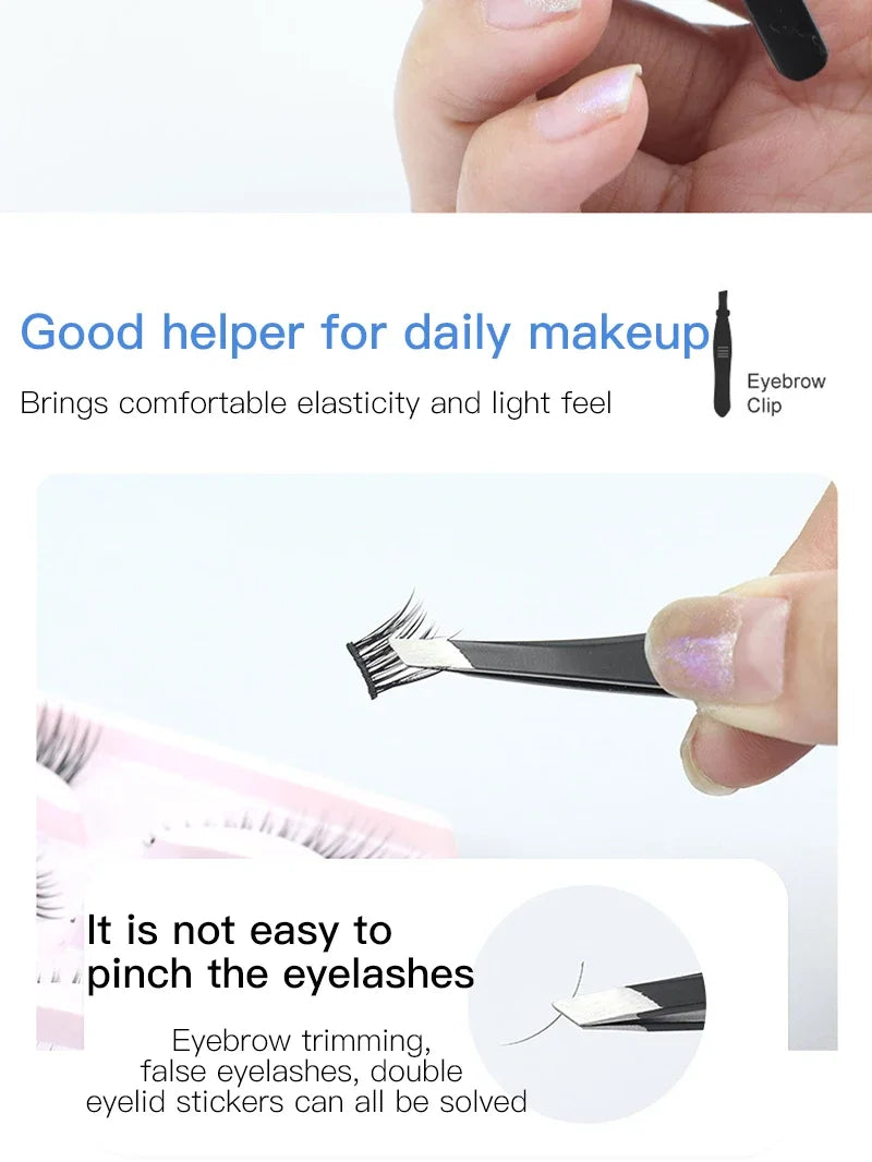 Hair Removal Tweezers Stainless Steel Eyebrow Tweezers Slant Tip Point Tip Flat Tip Rose Gold Silver Black Cosmetic Makeup Tools