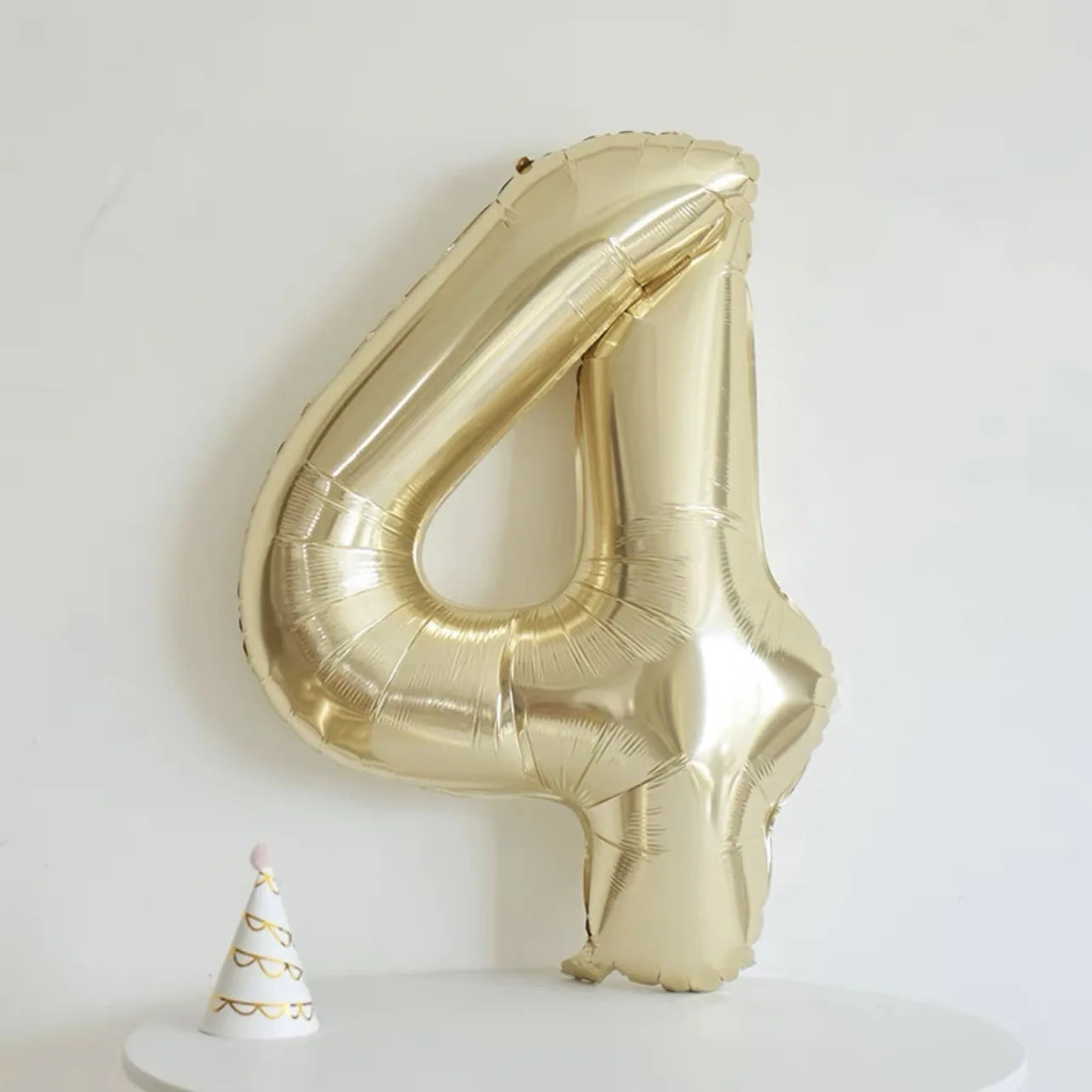 MicroPlush 40Zoll Digital Ballon Gold - Folie Zahl 0-9