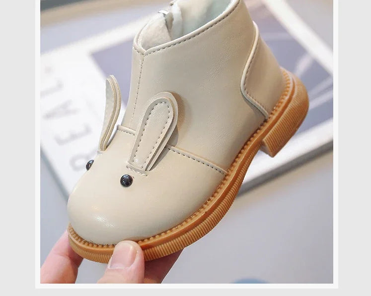 Baby Kinder Kurze Stiefel 2025 - Mädchen Cartoon Süß Leder - Herbst Winter Mode Stiefel Kleinkind Weiche Sohle