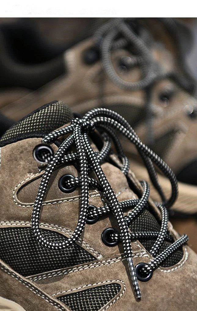 Men Sneakers Casual Breathable Hiking Walking Shoes Man Outdoor Fashion Leather Anti-slip Climbing Trekking Sneakers Footwears