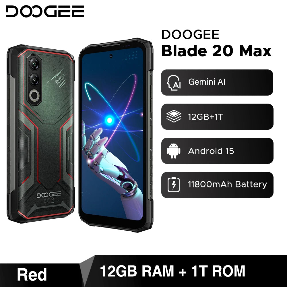 DOOGEE Blade20 Max Outdoor-Smartphone - 11800mAh 33W 6,6 Zoll