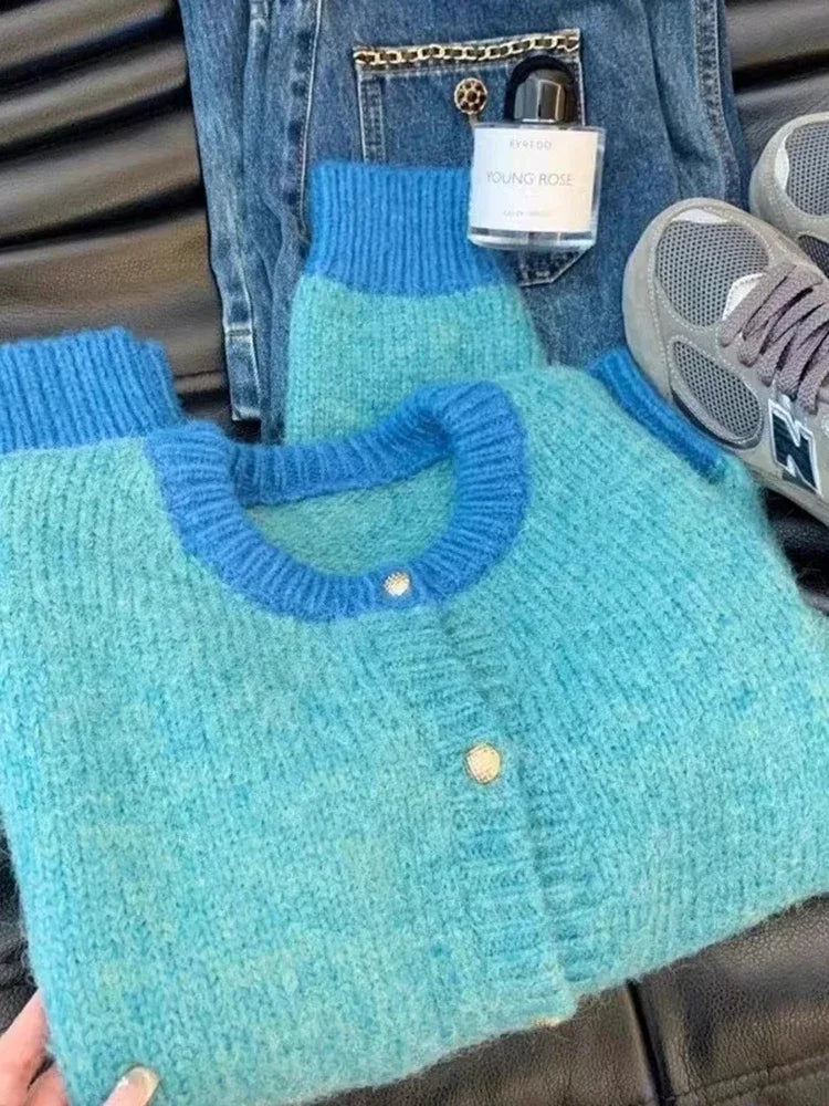 tumao Classic Lose Strickjacke - Damen One Size, Langarm