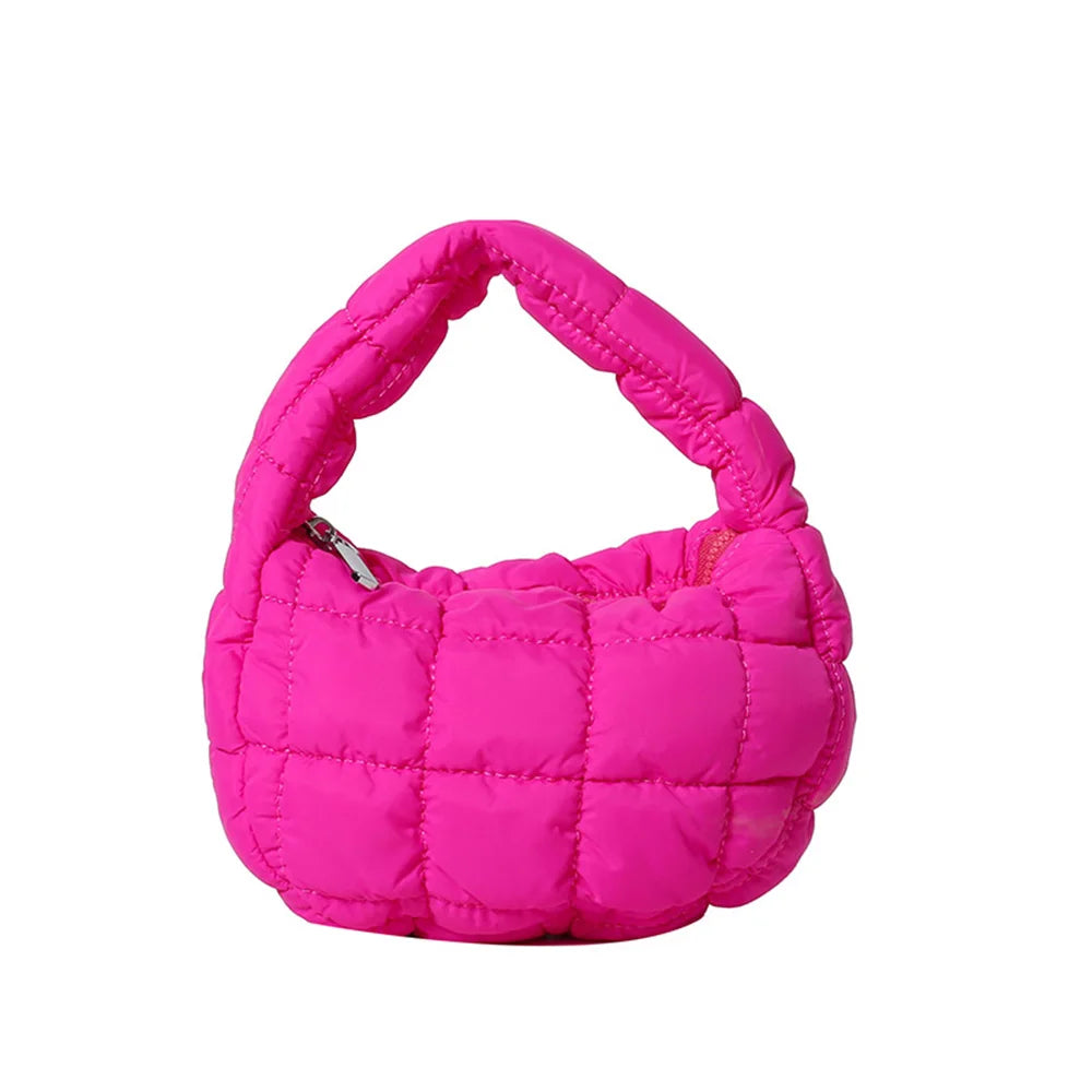 Quilted Padded Crossbody Bag for Women Pleated Bubbles Cloud Shoulder Bags Large Tote Bucket Designer Bag Ruched Handbags 2024